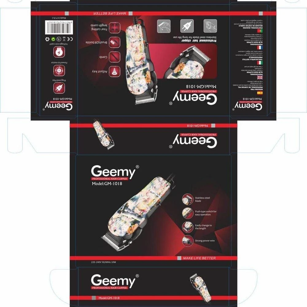 GEEMY GM-1018 Zero Adjustable Professional Rechargeable Hair trimmer product thumbnail 17