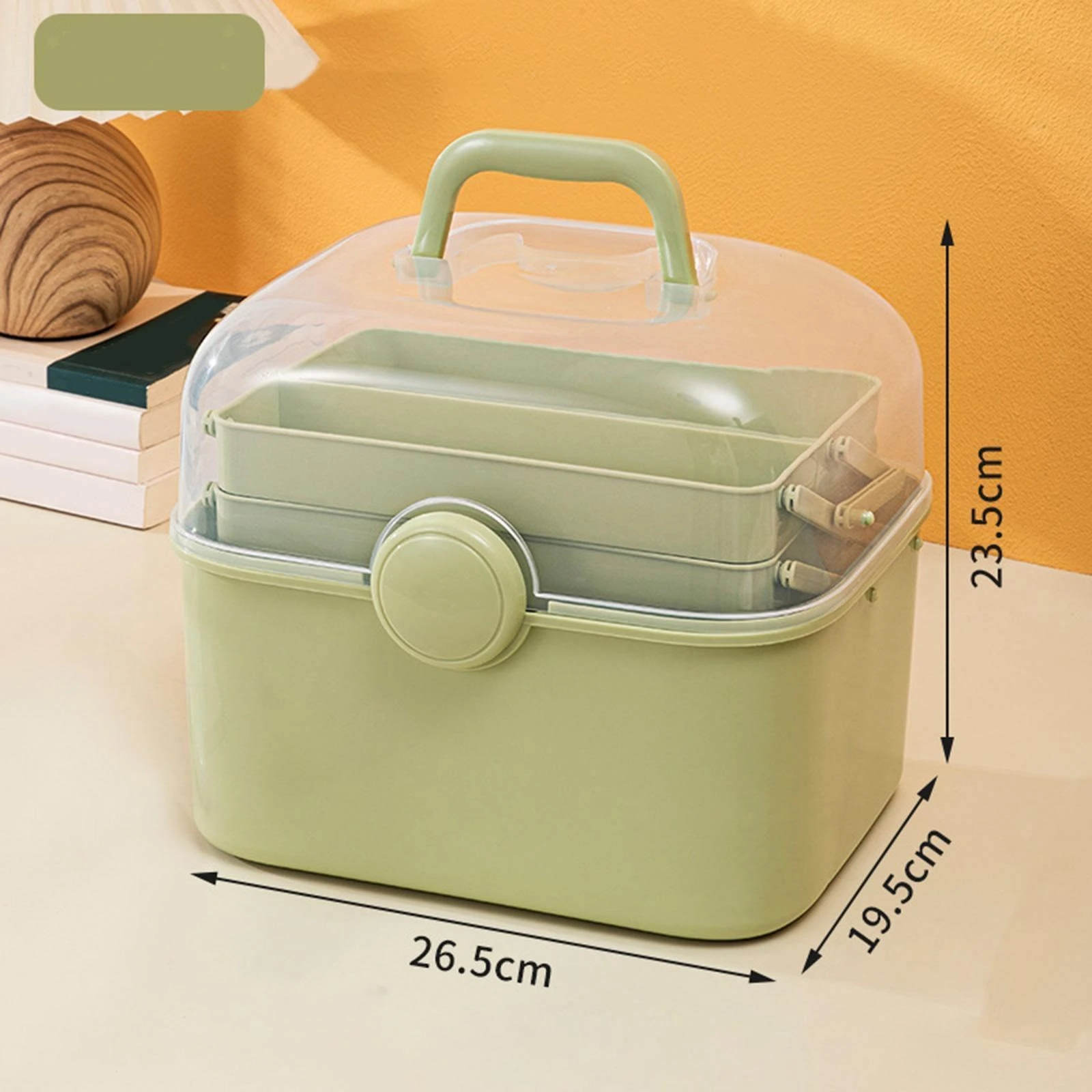 Multipurpose Portable Storage Box – 3 Tiers for Cosmetics, Manicure Tools & Sewing Supplies product thumbnail 12
