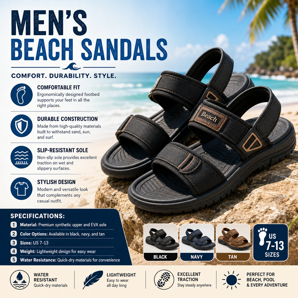 Men's Casual Beach Sandals product thumbnail 2