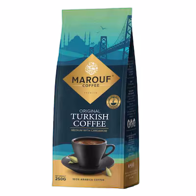 Ben Ma'arouf Turkish Coffee with Cardamom Medium 250g product thumbnail 2