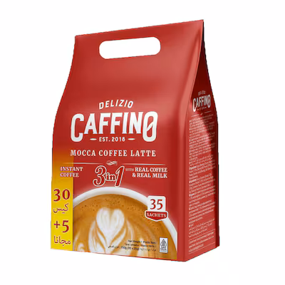 Delizio Caffino Light Coffee 3 in 1 Mocha, 20g, Pack of 35 product thumbnail 2