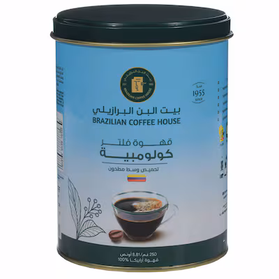 Brazilian Colombian Medium Roast Filter Coffee 250g product thumbnail 2