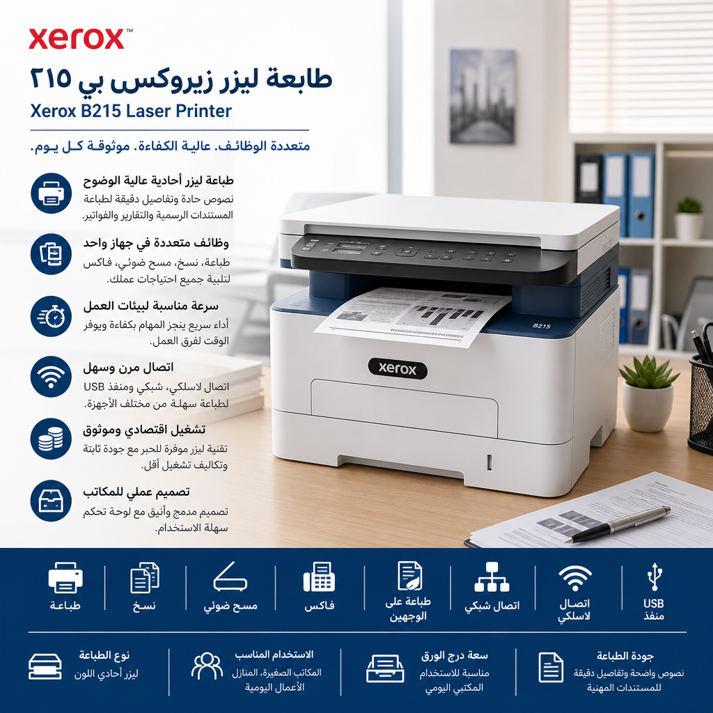 Xerox B215 Laser Printer