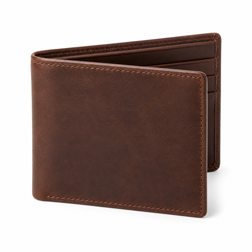 Father's Day Leather Wallet Brown