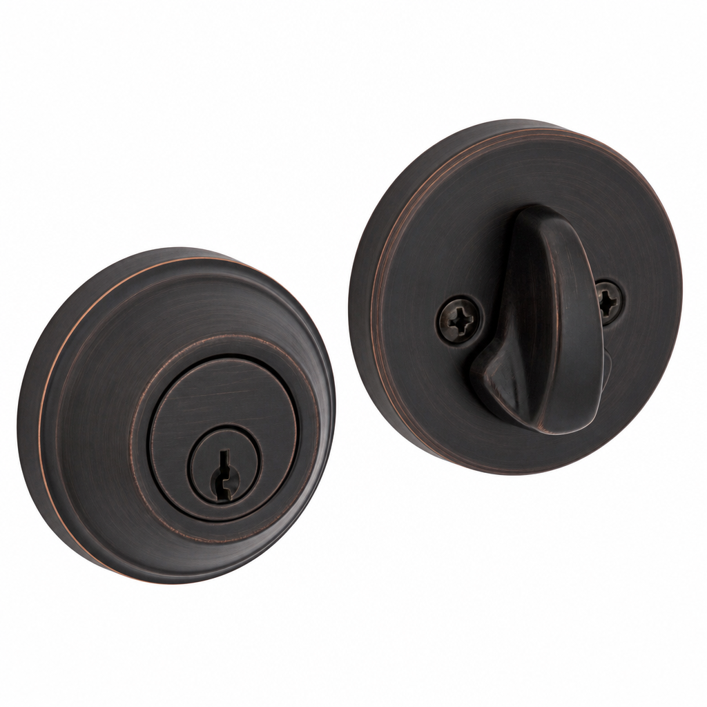 Schlage Deadbolt Aged Bronze