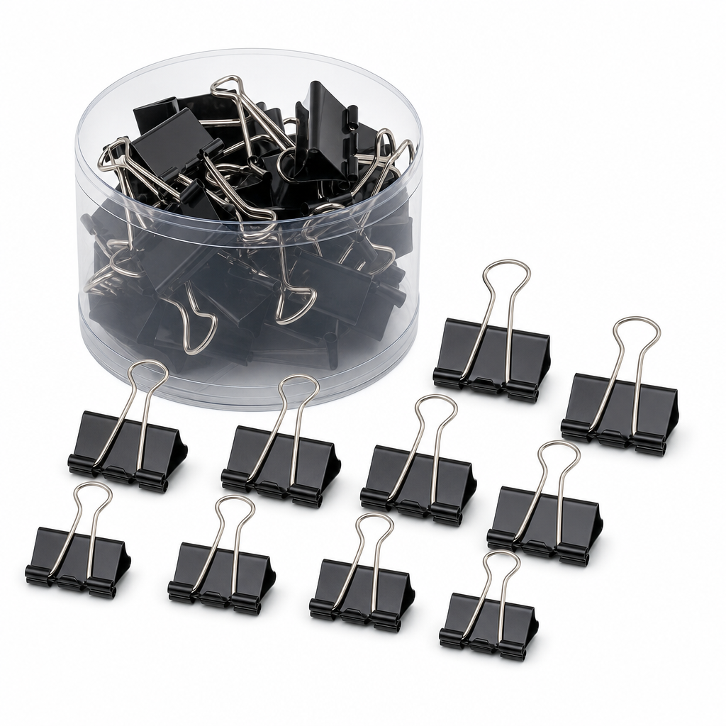 Officemate Metal Binder Clips 24‑Pack