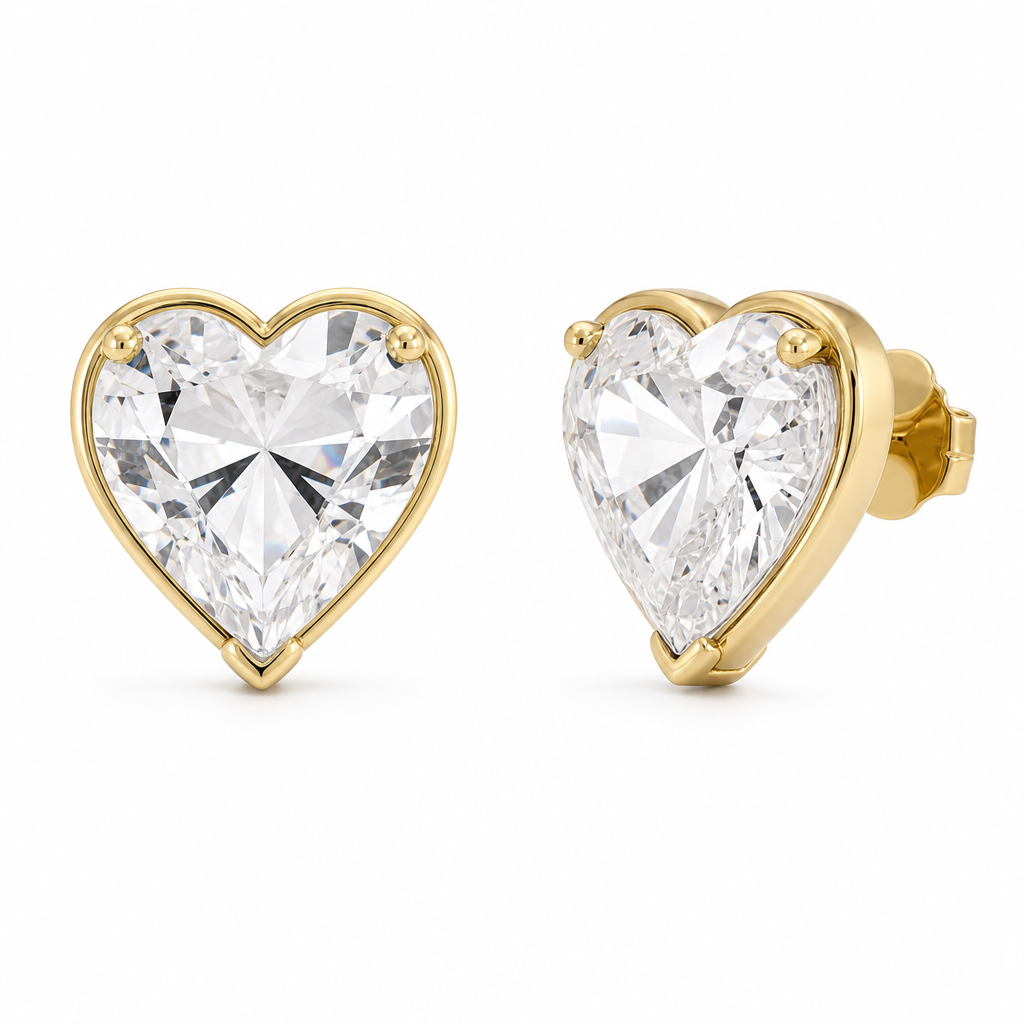 Guess Crystal Heart Earrings