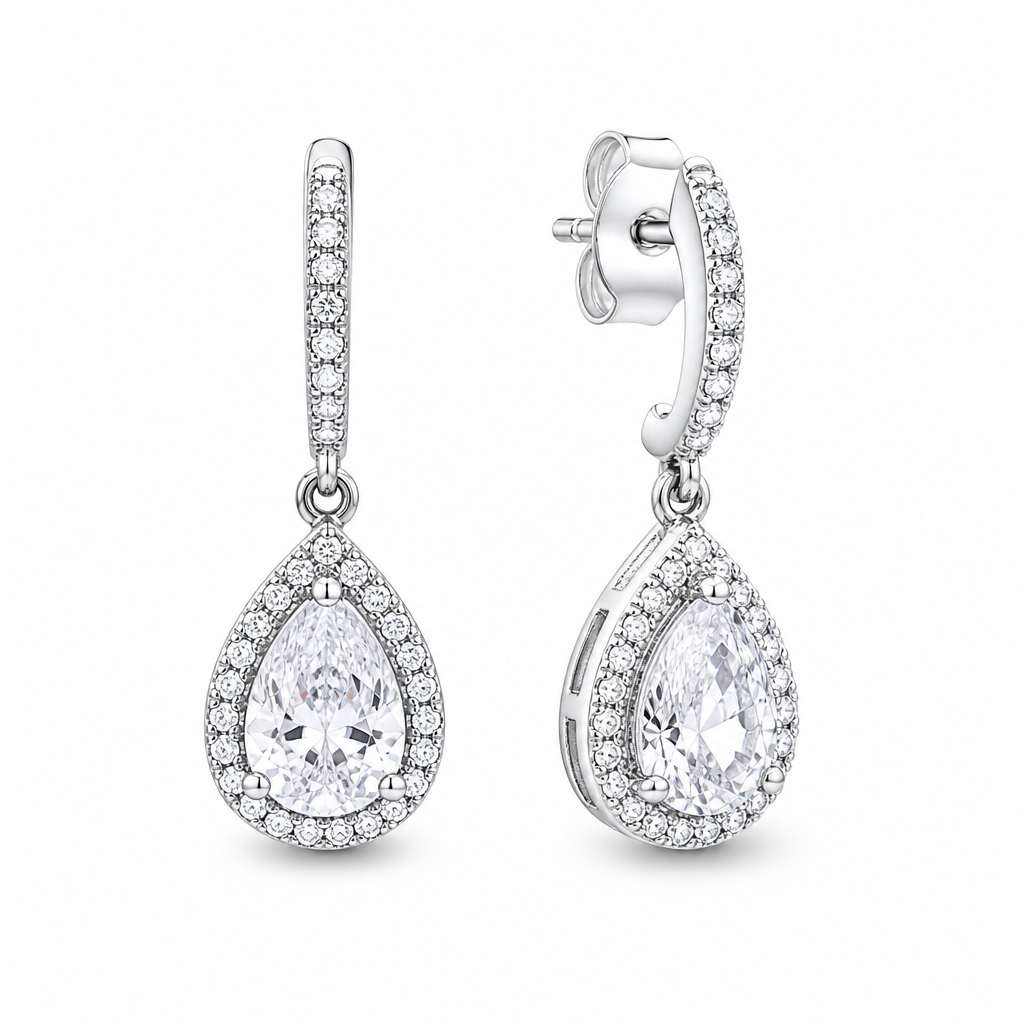 Pandora Sparkling Teardrop Earrings