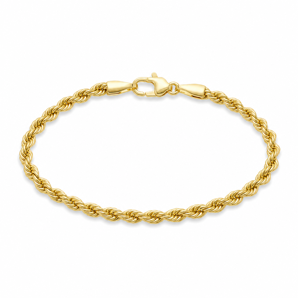 Zales 14K Gold Rope Bracelet