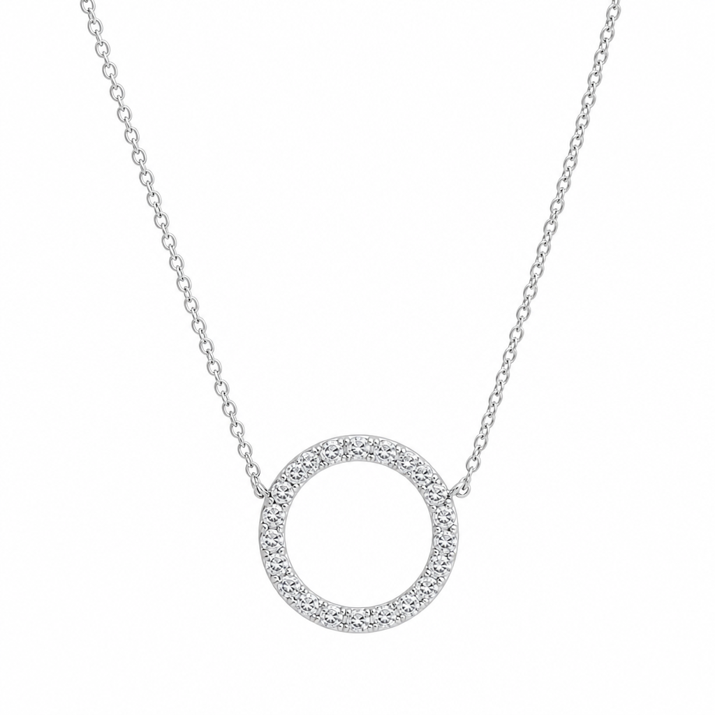 Pandora Sparkling Circle Necklace