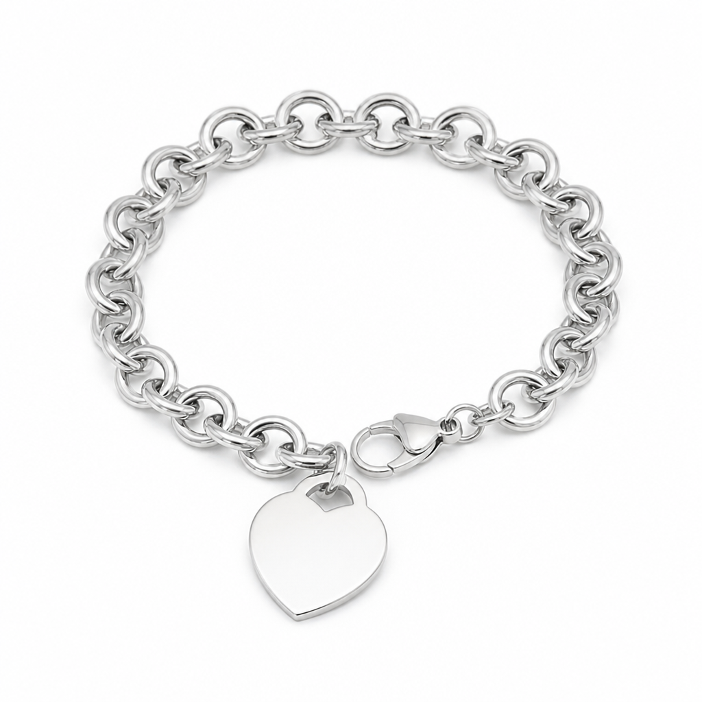 Tiffany & Co. Silver Heart Tag Bracelet