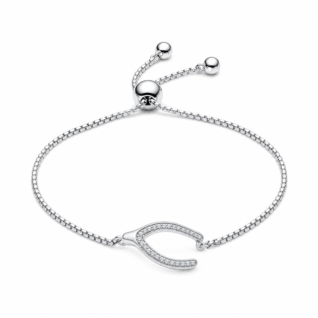 Pandora Sparkling Wishbone Bracelet