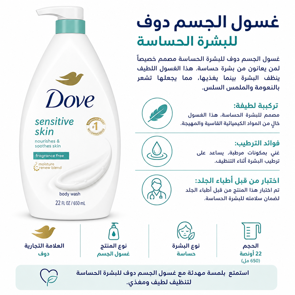Dove Sensitive Skin Body Wash
