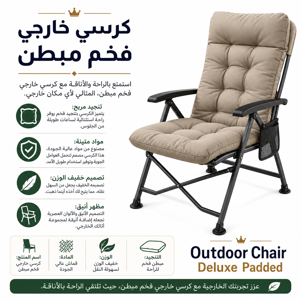 Outdoor Chair Deluxe Padded