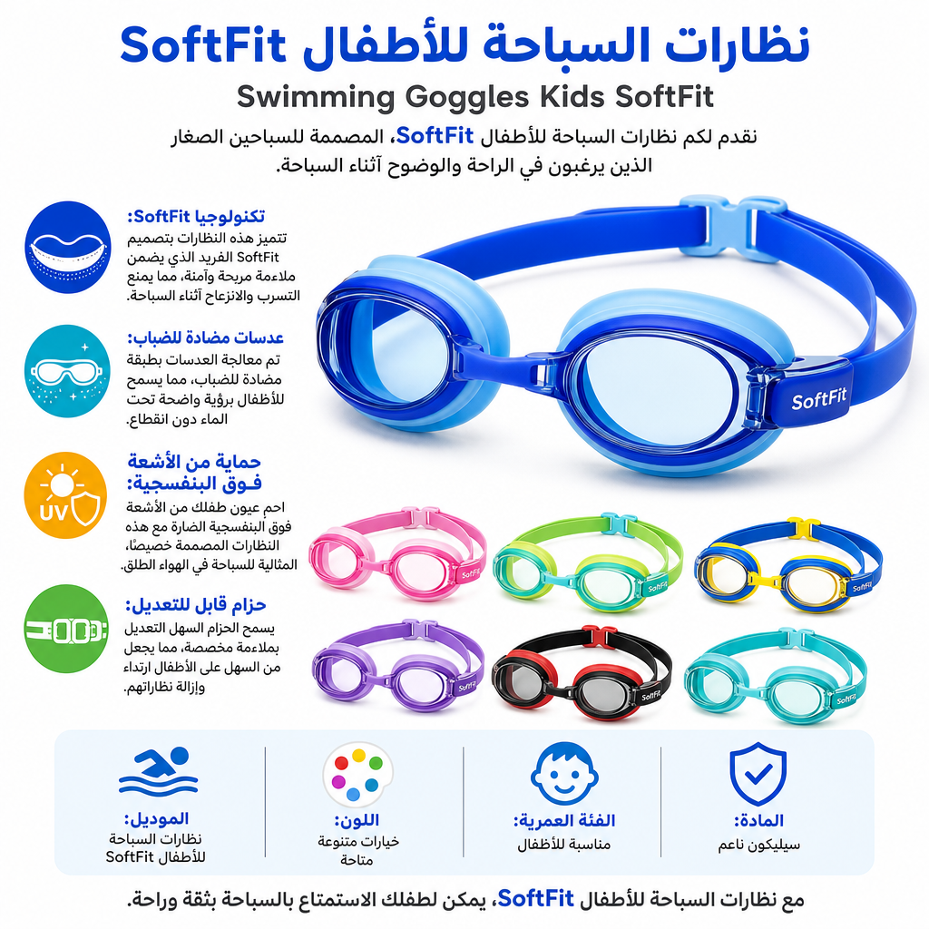 Swimming Goggles Kids SoftFit