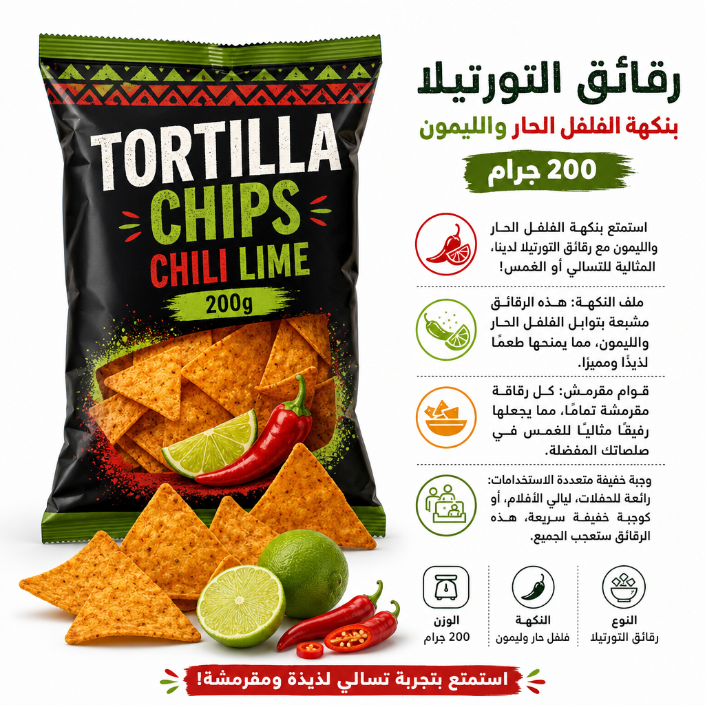 Tortilla Chips Chili Lime 200g