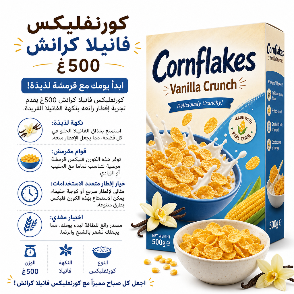 Cornflakes Vanilla Crunch 500g