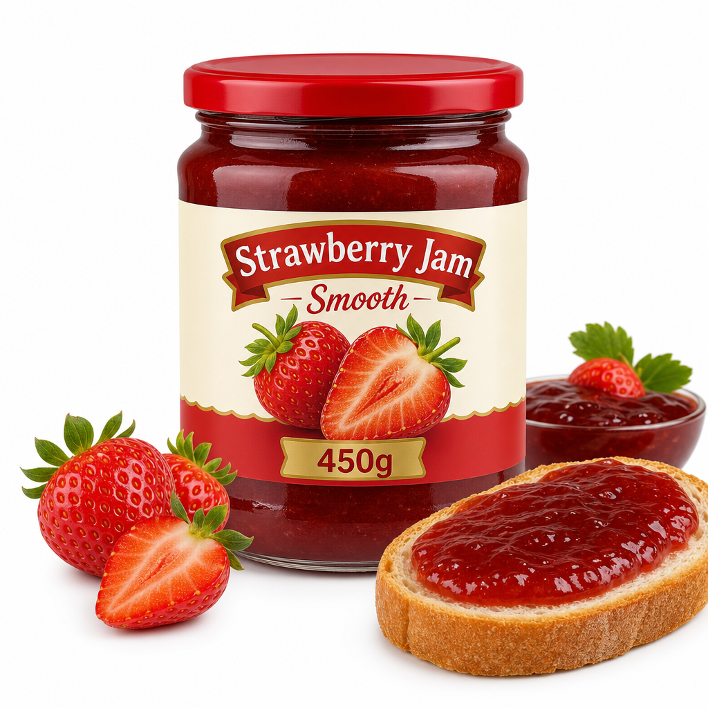 Strawberry Jam Smooth 450g