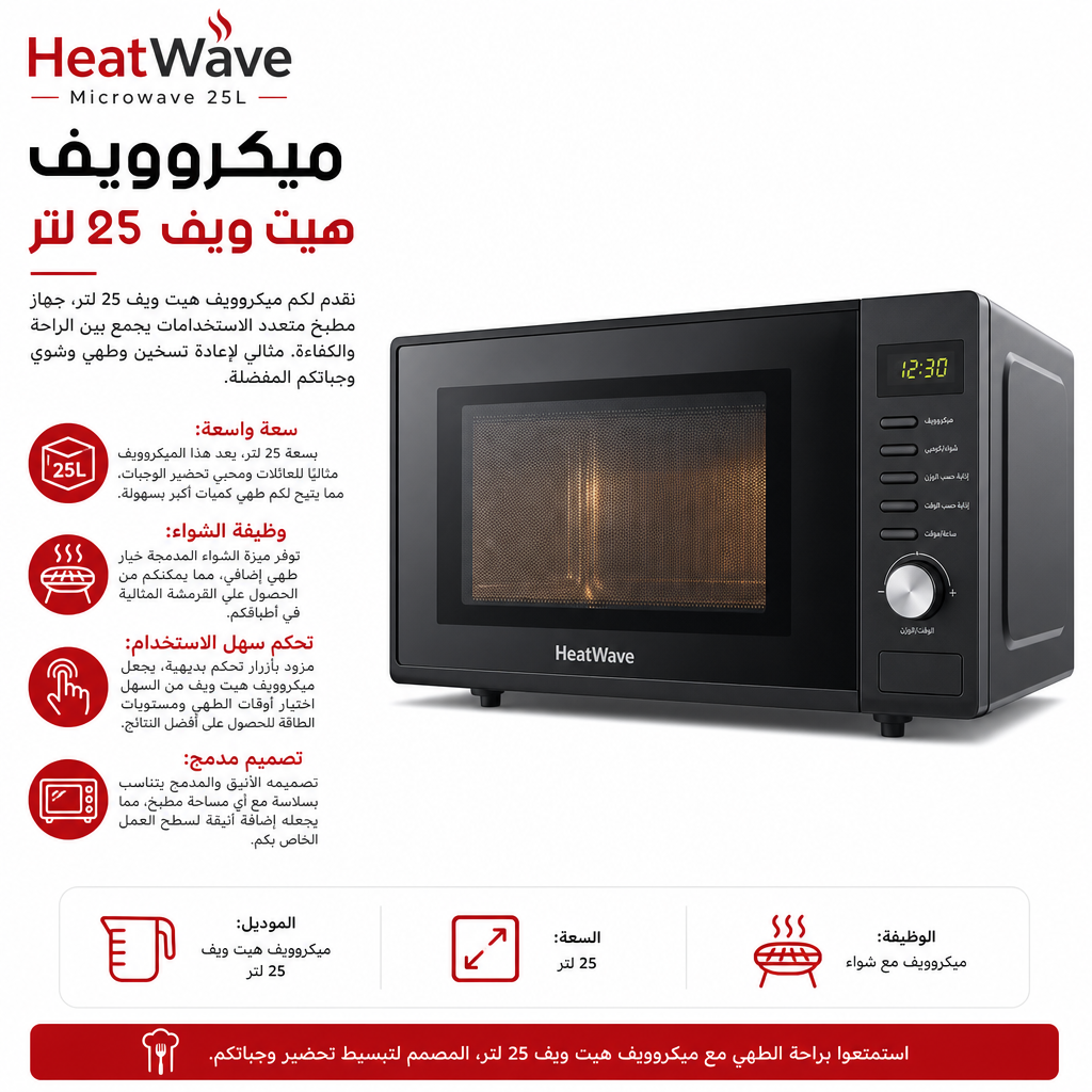 HeatWave Microwave 25L