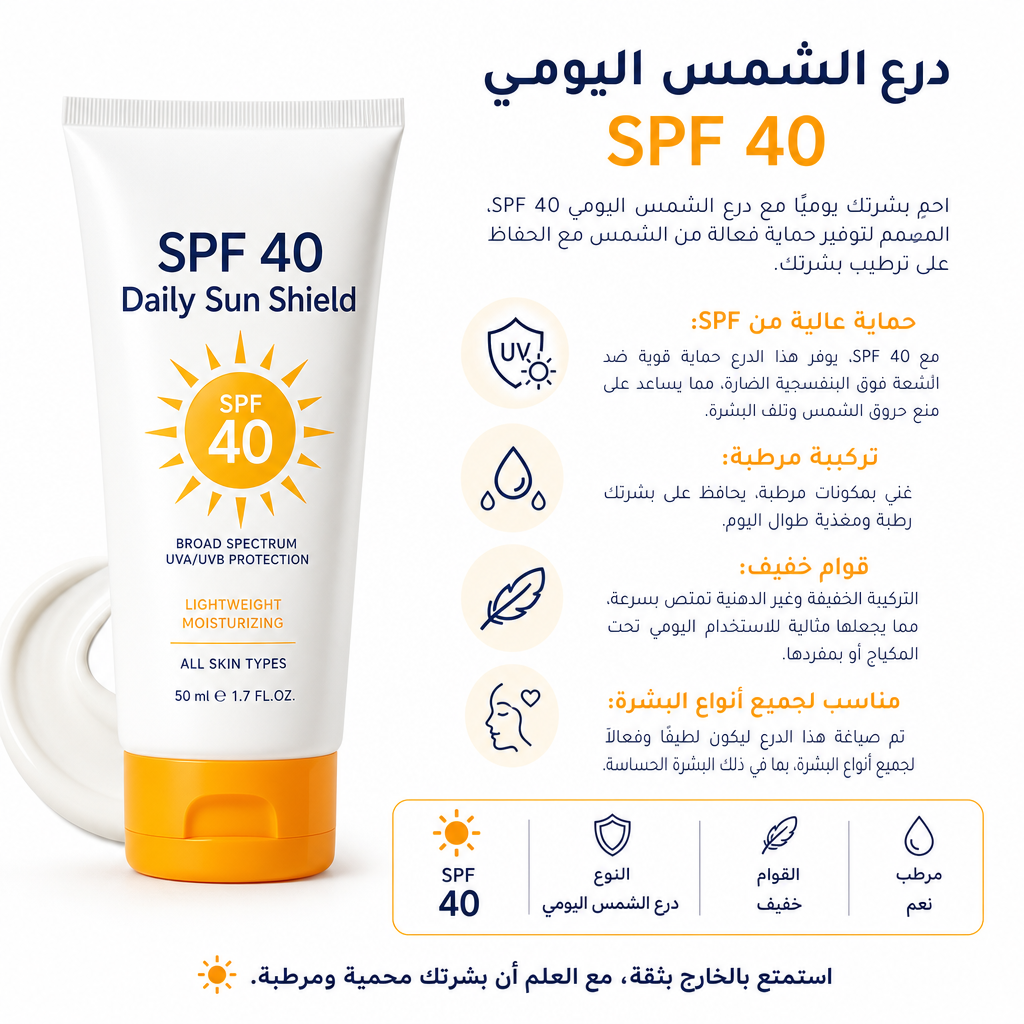 SPF 40 Daily Sun Shield