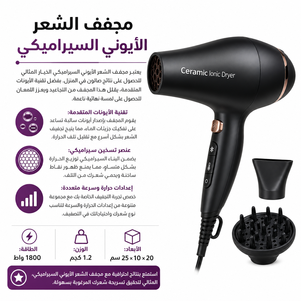 Ceramic Ionic Dryer