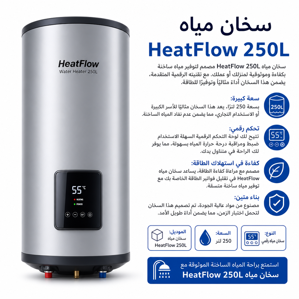 HeatFlow Water Heater 250L