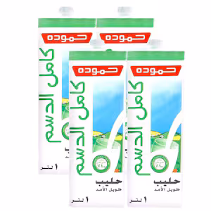 Hamoudah Whole Milk 1 Liter (4 Pack) product thumbnail 2