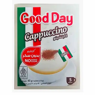Good Day Sugar-Free Cappuccino 13g - 5 Pack product thumbnail 2