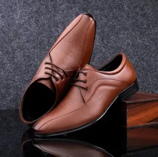Leather Derby Shoes for Men