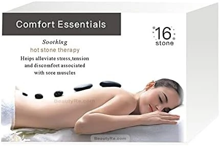 Comfort Essential Hot Stone Set for Massage Therapy 16pcs/box