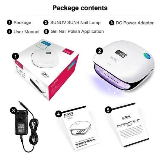 SUNUV 48W SUN 4S LED /UV Nail Light Nail Dryer Nail Lamp