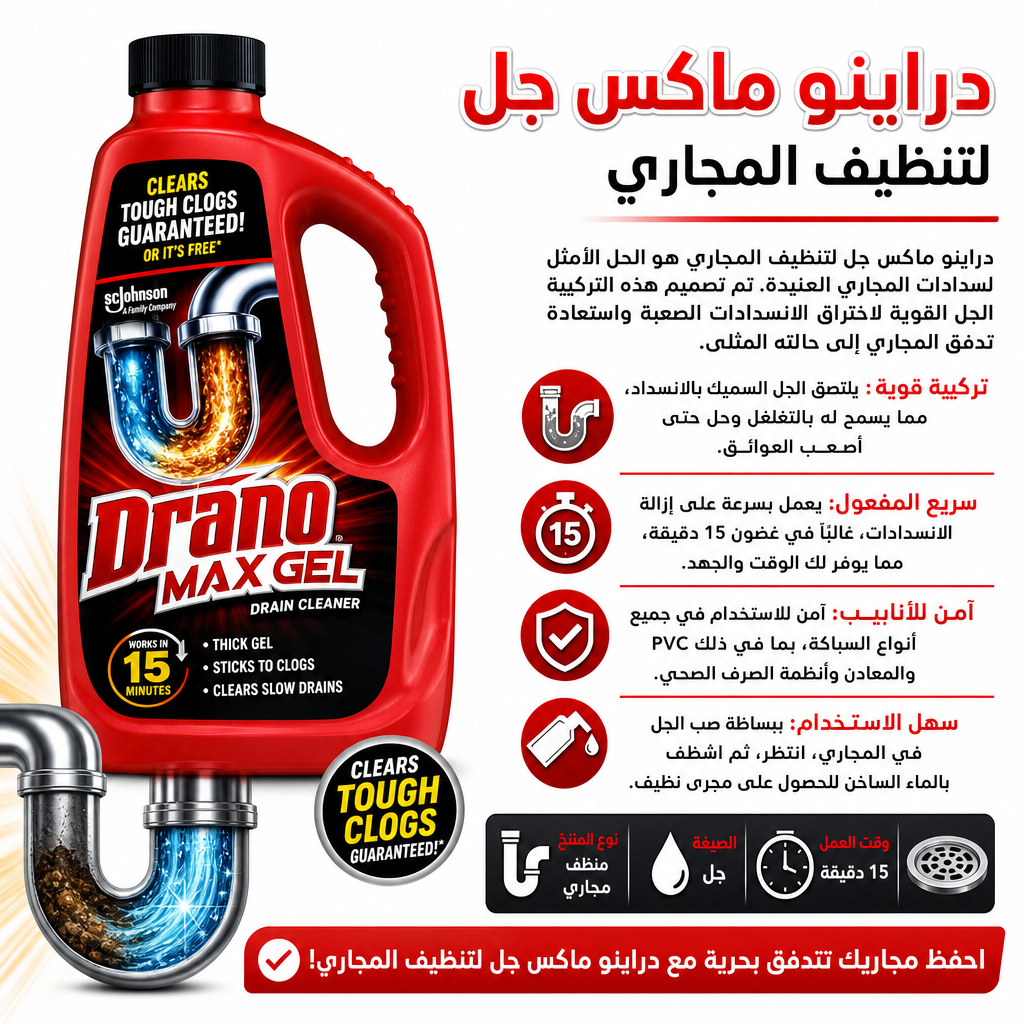 Drano Max Gel Drain Cleaner