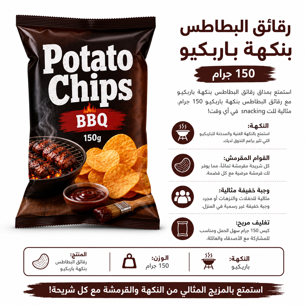 Potato Chips BBQ 150g