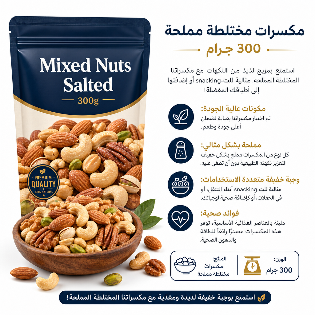 Mixed Nuts Salted 300g