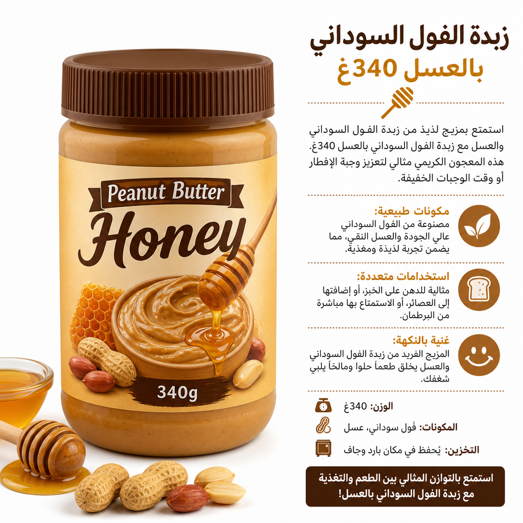Peanut Butter Honey 340g